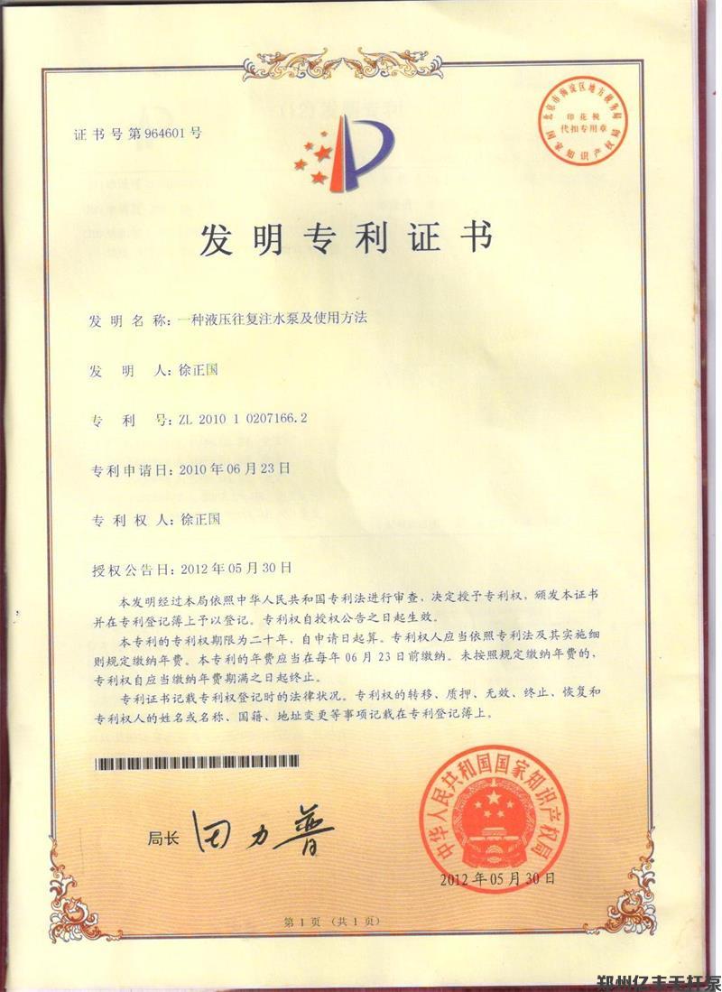 一种液压往复注水泵及使用方法.jpg 一种液压往复注水泵及使用方法.jpg